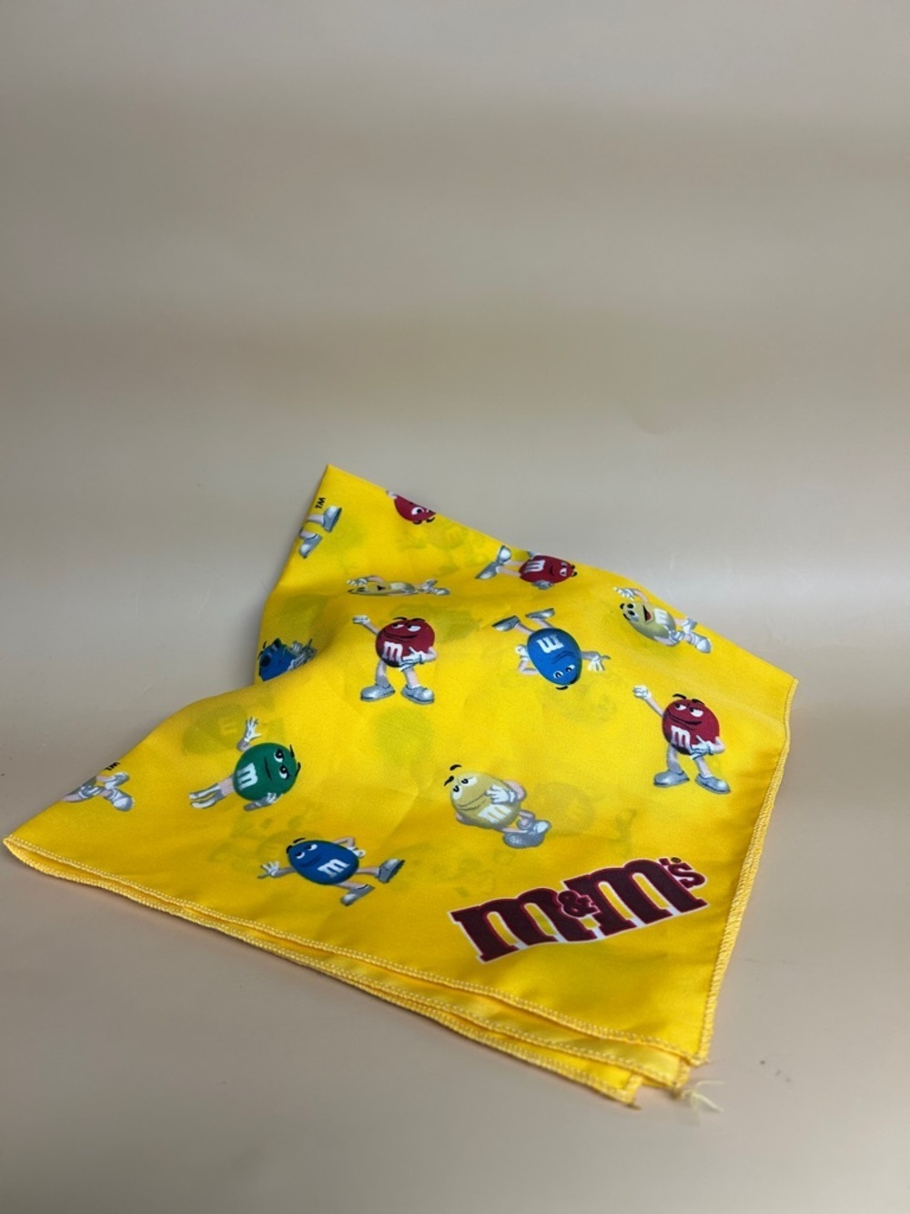 M&M'S Kids Yellow Character Bandana Scarf with Multicolor Logos